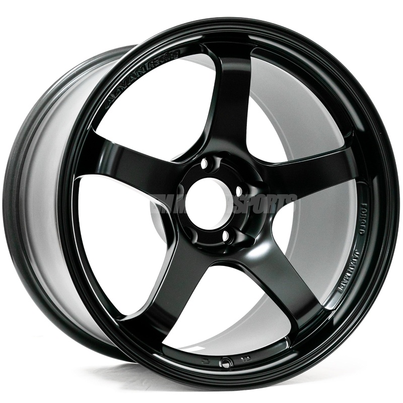 Advan Racing GT – 18×11 / +15 / 5×114.3 – Semigloss Black *Set of 4*
