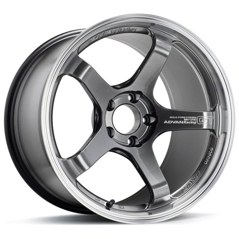 Advan Racing GT Beyond – 18×9.5 / +38 / 5×114.3 – Machining & Hyper Platinum Black *Set of 4*