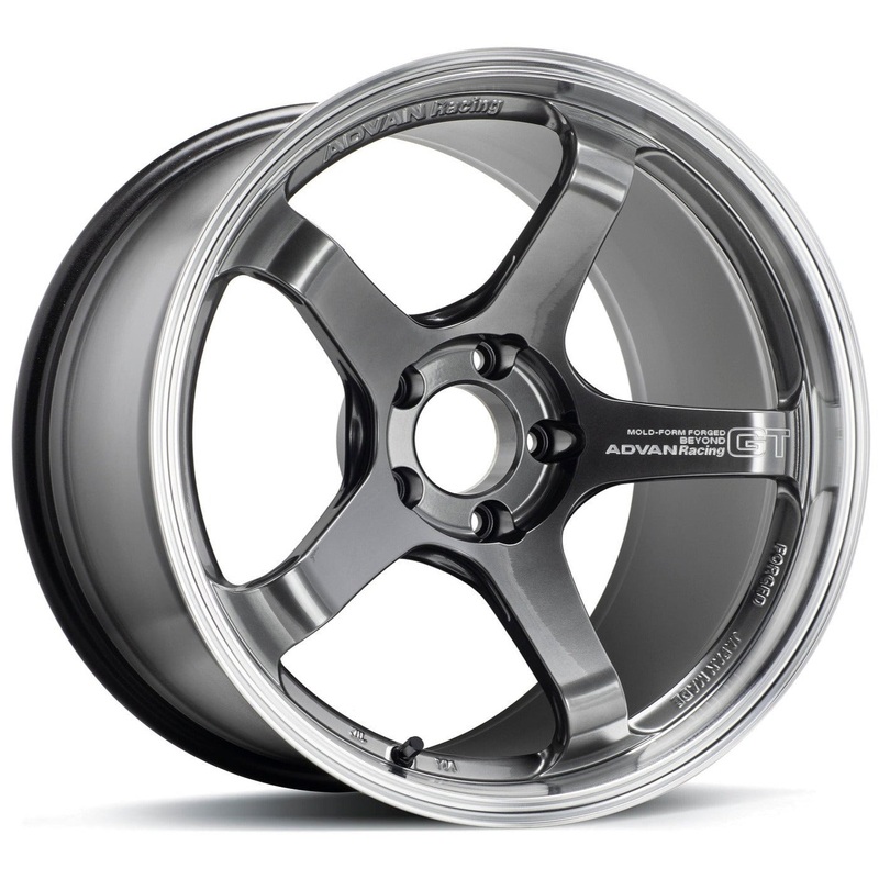 Advan Racing GT Beyond – 18×9.5 / +45 / 5×120 – Machining & Hyper Platinum Black *Set of 4*