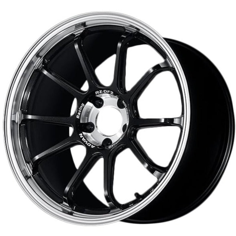 Advan RZ-DF2 – 19×9.5 +22 / 19×10.5 +34 / 5×120 – Diamond Cut & Racing Titanium Black (F8x M2/M3/M4 Fitment) *Set of 4*