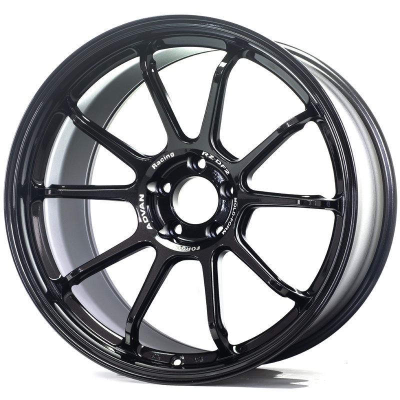 Advan RZ-DF2 – 19×9.5 +22 / 19×10.5 +34 / 5×120 – Racing Titanium Black (F8x M2/M3/M4 Fitment) *Set of 4*