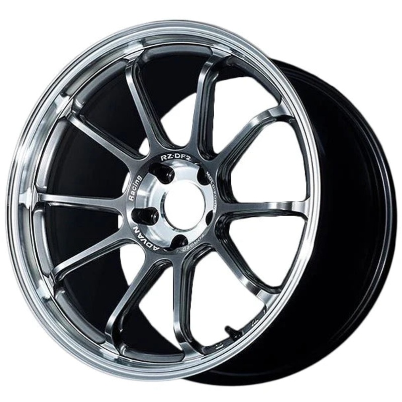 Advan RZ-DF2 – 19×9.5 +25 / 19×10.5 +32 / 5×112 – Diamond Cut & Hyper Platinum Black (A9x MK5 Supra Fitment) *Set of 4*
