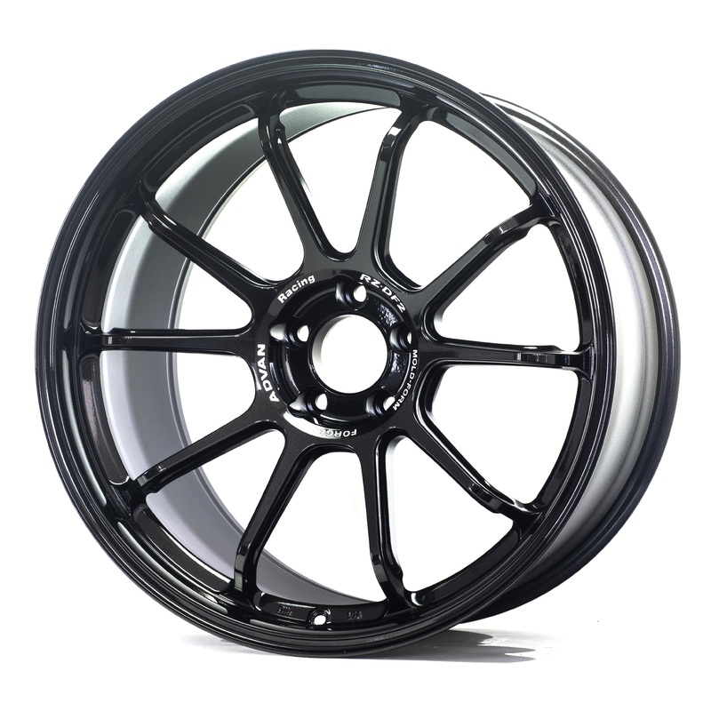 Advan RZ-DF2 – 19×9.5 +25 / 19×10.5 +32 / 5×112 – Racing Titanium Black (A9x MK5 Supra Fitment) *Set of 4*