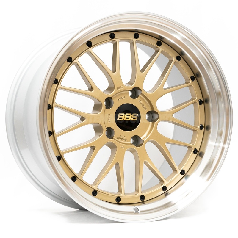 BBS LM – 18×10 / +20 / 5×114.3 – Gold w/ Diamond Cut Rim *Set of 4*