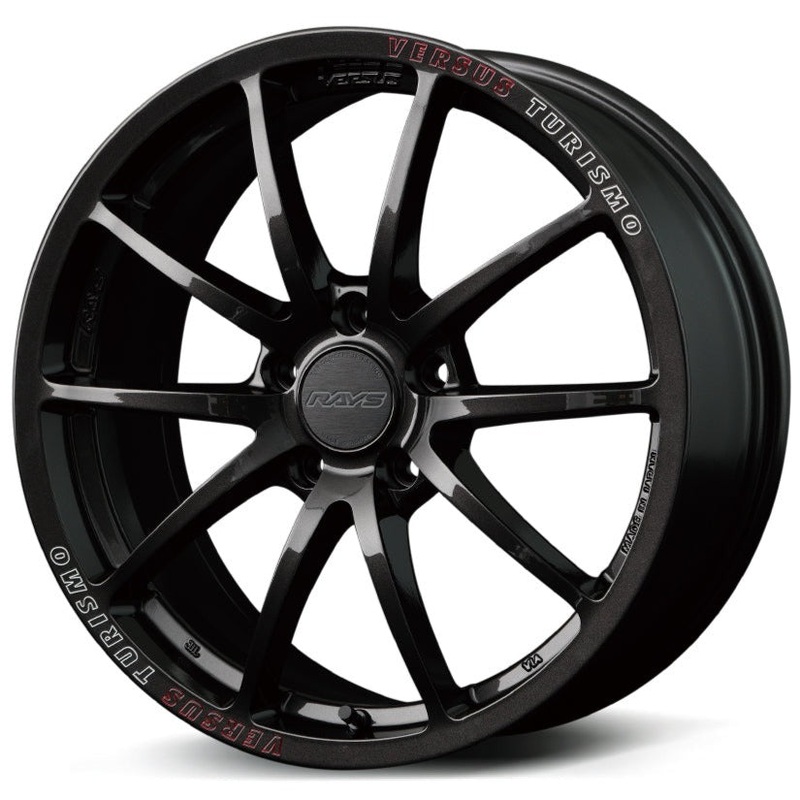 Versus VT125S – 18″ Super Dark Gunmetal / MC / RAP (Red Clear) 18×7.5 +41 5×112 (Face-1)