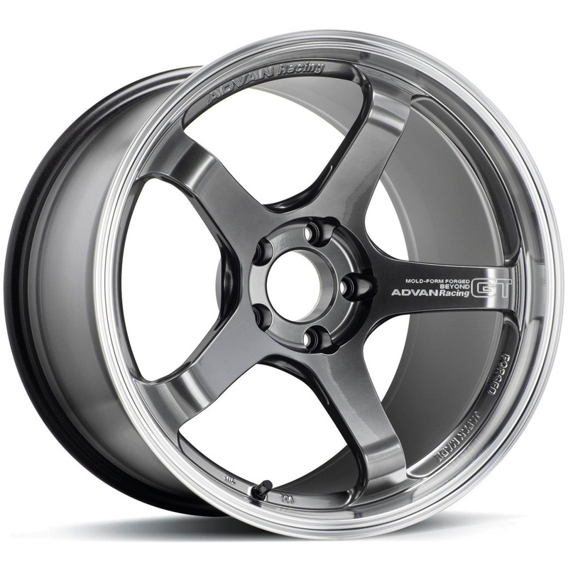 Advan Racing GT Beyond – 19×9.5 +25 / 19×11 +35 / 5×112 – Machining & Hyper Platinum  Black *Set of 4*