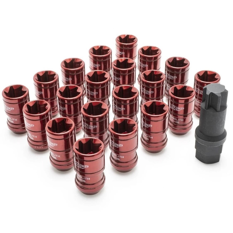 Project Kics Monolith T1/06 Lug Nuts – M12x1.25 / Red