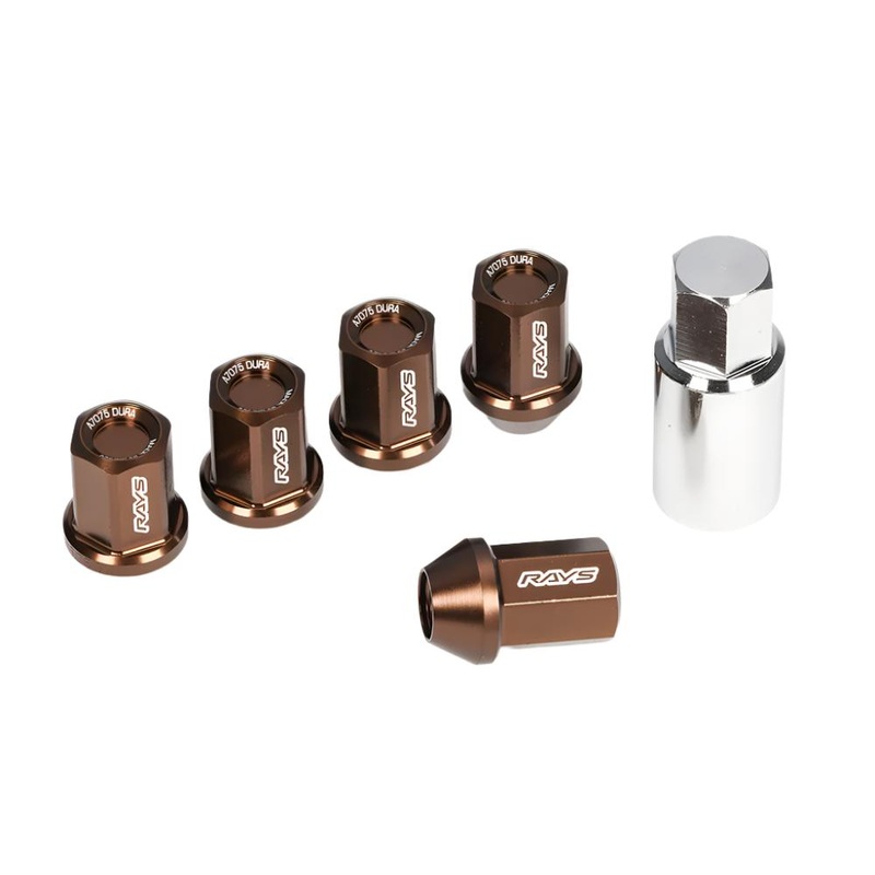 Rays Dura-Nut 6H L37 Lug Nuts & Locks – M12x1.5 / Bronze