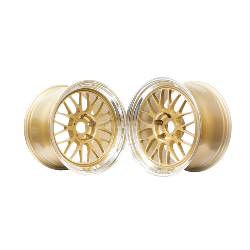 Volk Racing 21A – 18×9.5 +22 / 18×10.5 +22 / 5×120 – Gold / Rim DC (BMW E9x M3 Fitment) *Set of 4*