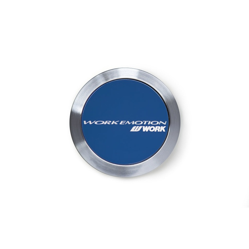 WORK Emotion Centercaps – Flat Type / Blue *Set of 4*