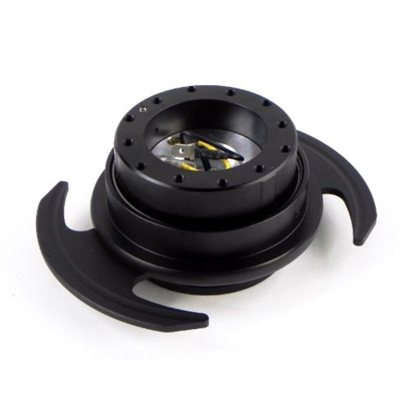 NRG Steering Wheel Quick Release 3.0 (SRK-650BK) – Black Body/Black Ring