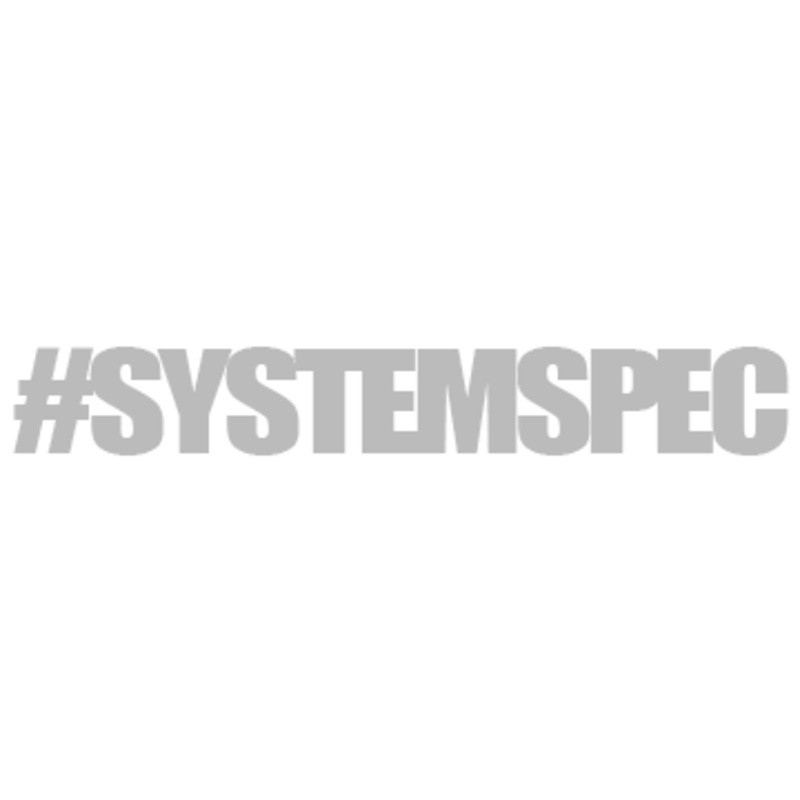 System Motorsports #SYSTEMSPEC Die-Cut Sticker – Chrome