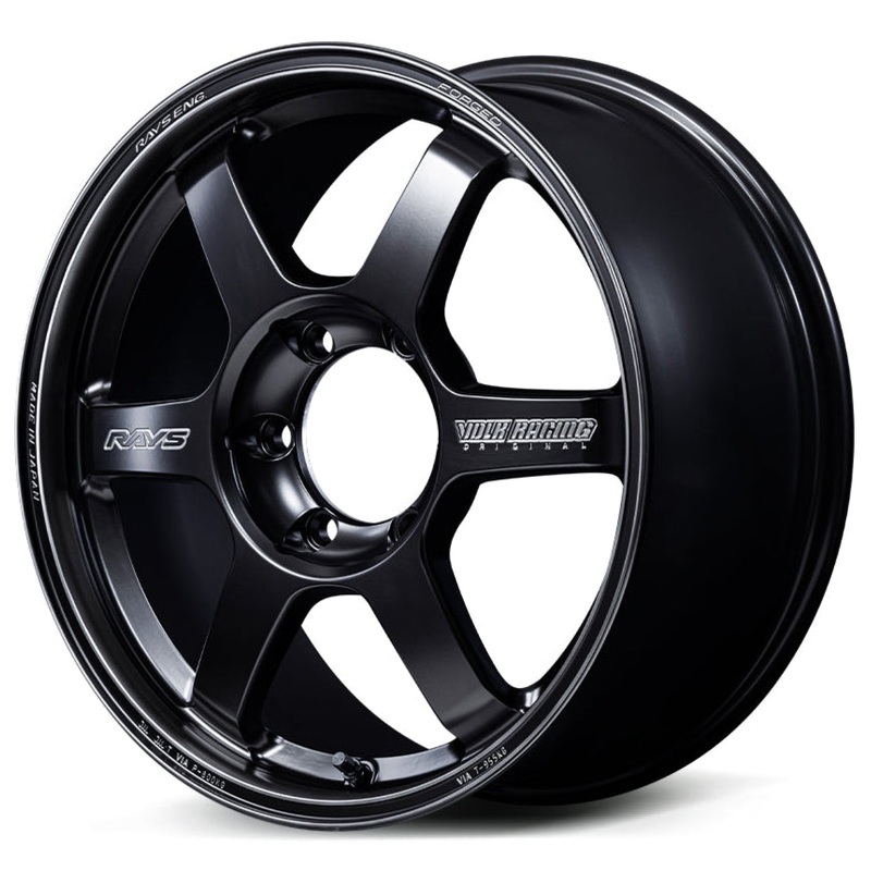 Volk Racing TE37 Large PCD Progressive Model II Black Shadow – 18″ Matte Translucent Black 18×8.5 +53 6×139.7 (SS Rim / Face-0)