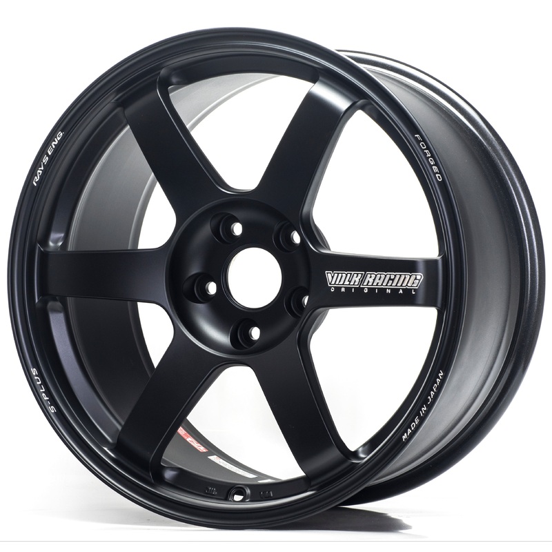 Volk Racing TE37 Saga S-Plus – 18×10 +8 / 18×11 +13 / 5×112 – Matte Black (G8x M2/M3/M4 Fitment) *Set of 4*