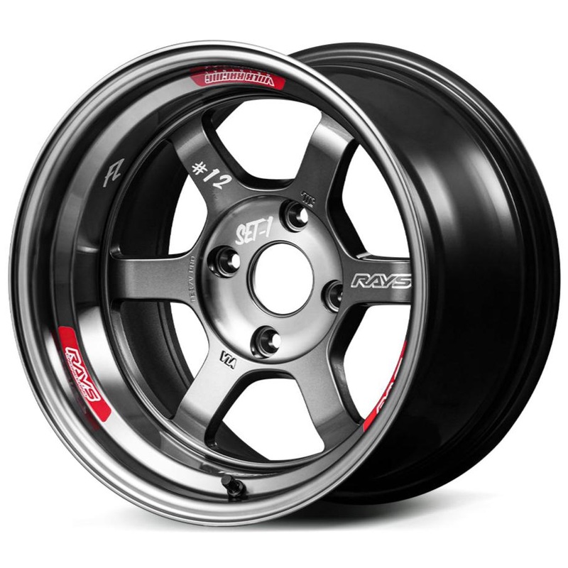 Volk Racing TE37V-Pro – 15″ Pressed Graphite 15×8 +0 4×114.3 (M Rim / Face-3)