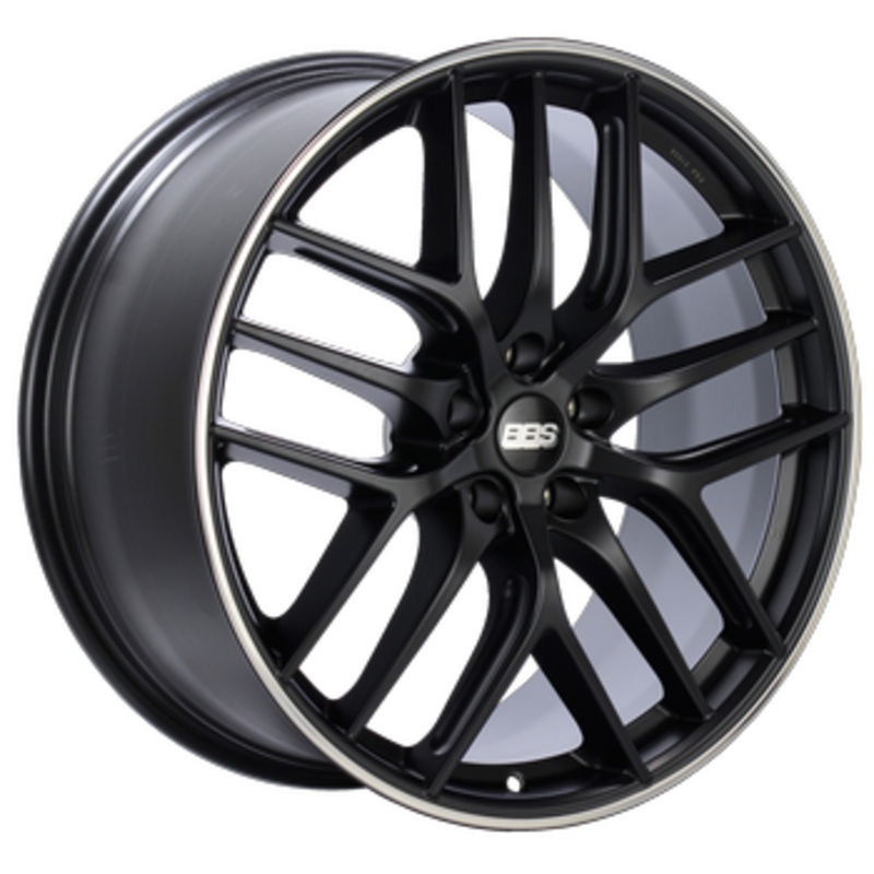 BBS CC-R – 19″ Black w/ Polished Outer Rim 19×8 +45 5×108