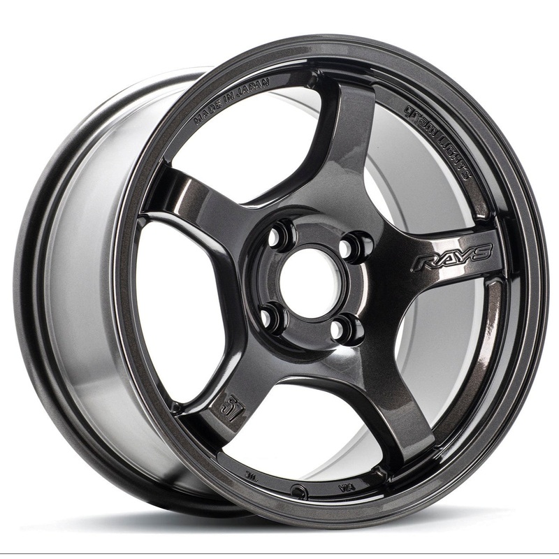 Gram Lights 57CR – 15×8 / +28 / 4×100 *Set of 4* Gun Blue II (In Stock)