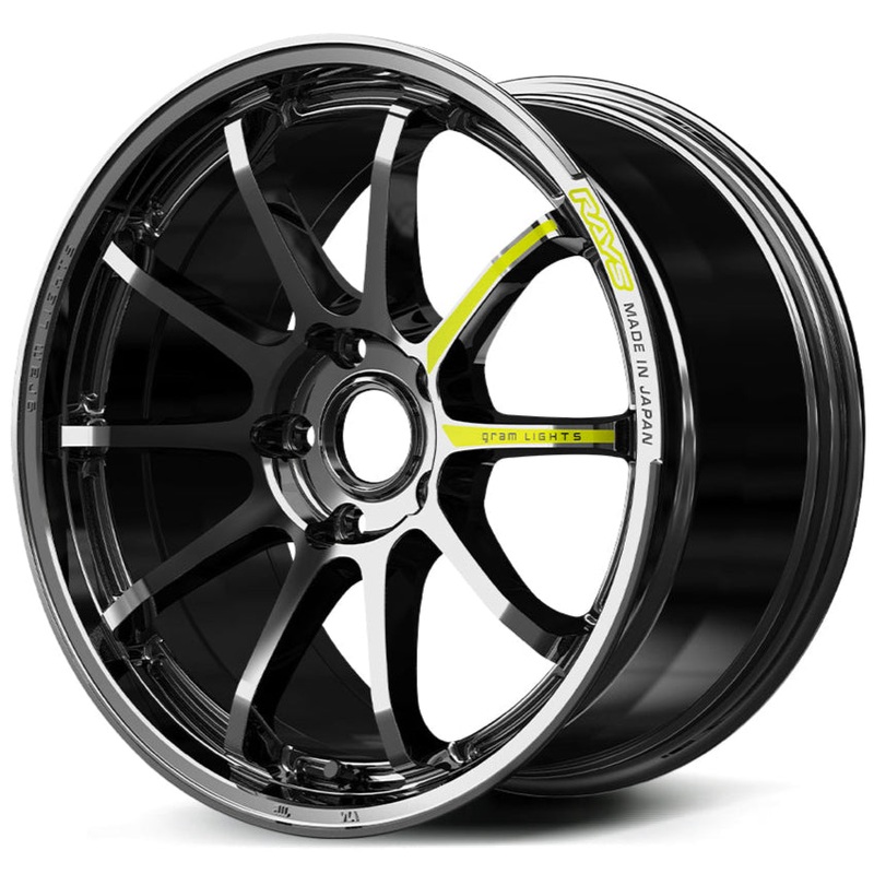 Gram Lights 57NR Limited – 17″ Black Metal Coat 17×7 +47 4×100 (Face-1 / D-1 Center)