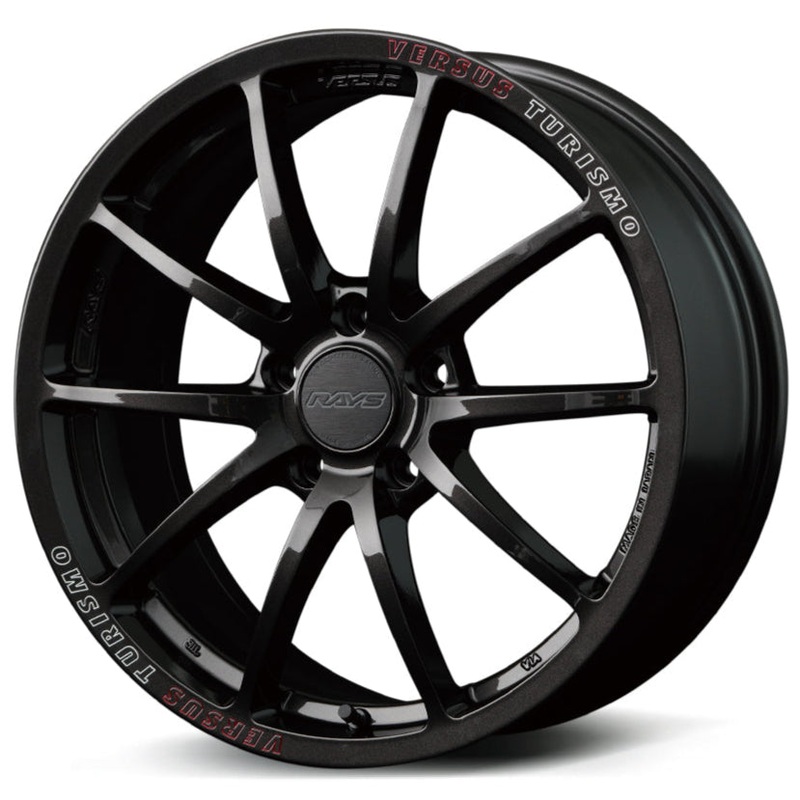 Versus VT125S – 18×9.5 / +38 / 5×120 *Set of 4* Super Dark Gunmetal / MC / RAP (Red Clear)