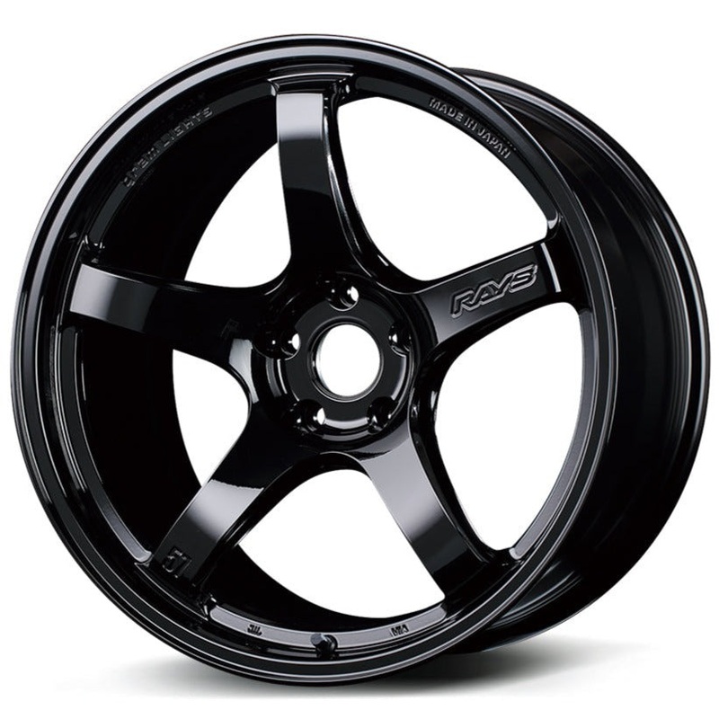 Gram Lights 57CR – 18×10.5 / +22 / 5×114.3 – Gloss Black *Set of 4*