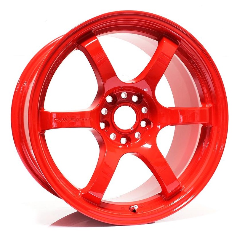 Gram Lights 57DR – 18×9.5 / +38 / 5×114.3 – Milano Red *Set of 4*