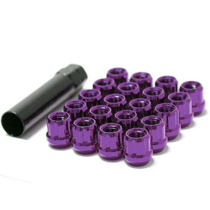 Muteki Super Tuner Lug Nuts (Open Ended) – M12 / Purple 12×1.25 Purple