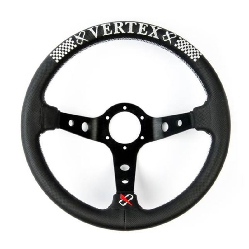 Vertex Checker Steering Wheel – 330mm (STW-CHKR)