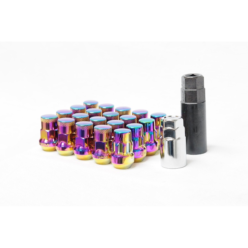 Muteki SR35 Lug Nuts (Close Ended) – M12 / Chrome Neon Chrome Neon 12×1.25