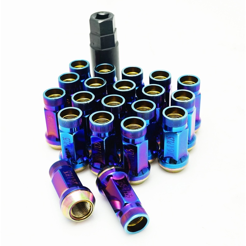 Muteki SR45R Lug Nuts (Open Ended) – M12 / Burned Blue 12×1.25 Burned Blue