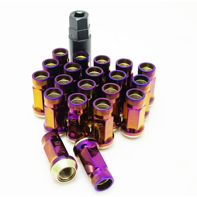 Muteki SR45R Lug Nuts (Open Ended) – M12 / Burned Titanium 12×1.25 Burned Titanium