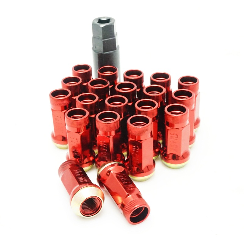 Muteki SR45R Lug Nuts (Open Ended) – M12 / Red 12×1.25 Red