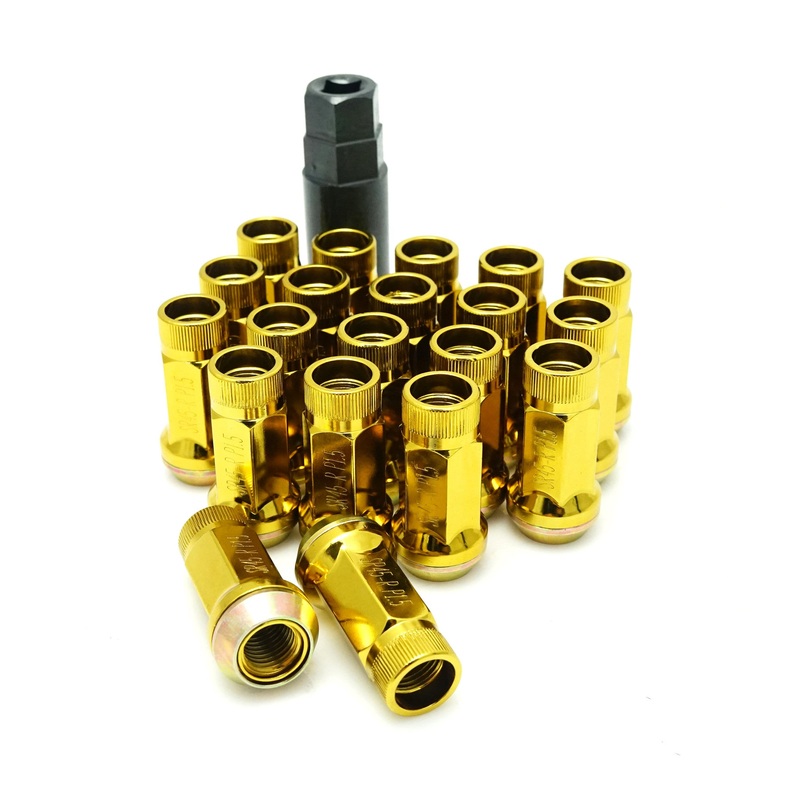 Muteki SR45R Lug Nuts (Open Ended) – M12 / Yellow 12×1.25 Yellow