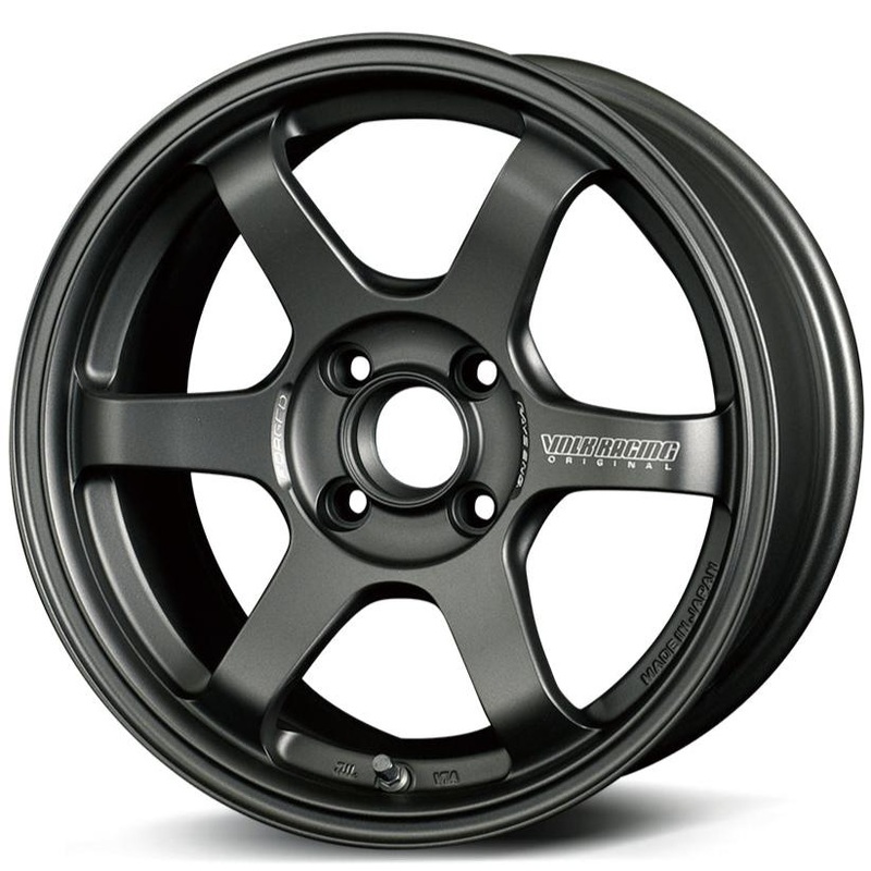 Volk Racing TE37 Sonic Club Racer – 15″ Matte Dark Gunmetal 15×7 +48 4×100