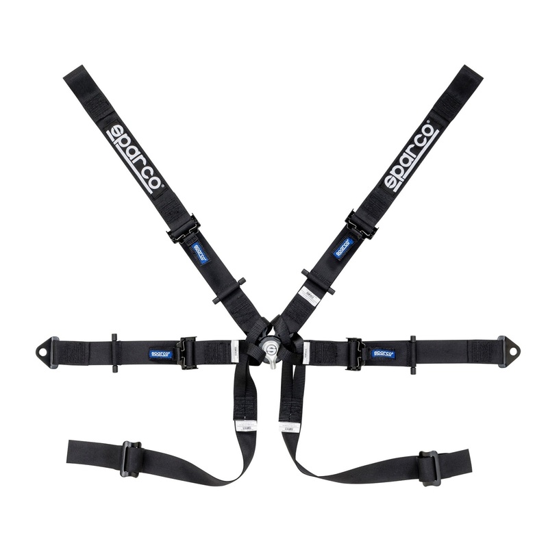 Sparco Harness – 6PT 2″ Formula Black
