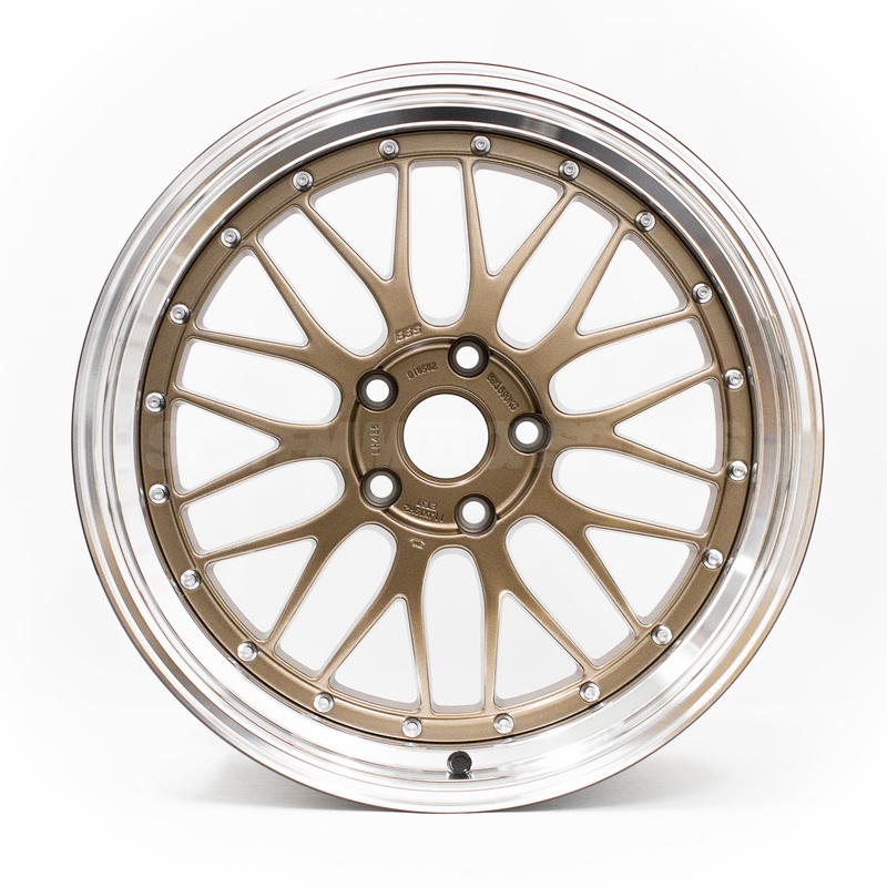 BBS LM – 19×9.5 +22 / 19×11 +37 / 5×120 – Bronze w/ Bright Diamond Cut Rim (F8x M2/M3/M4 Fitment) *Set of 4*