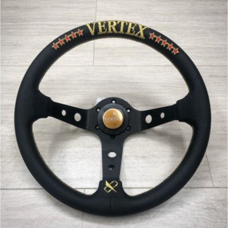Vertex 10 Star Steering Wheel GOLD – 330mm (STW-10STR-GLD)