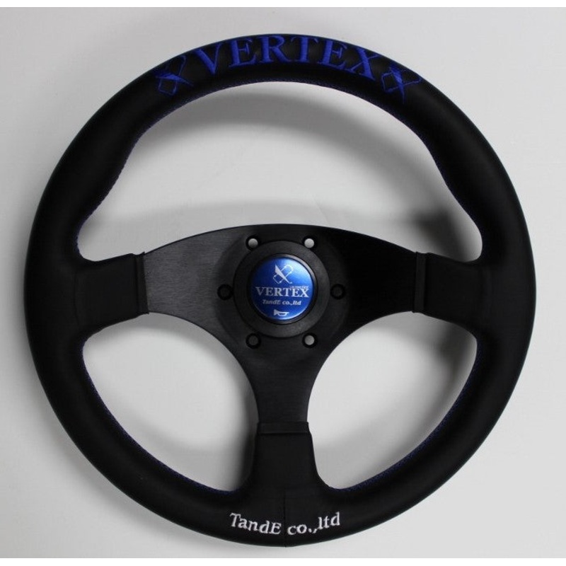 Vertex Flat Steering Wheel BLUE – 325mm (STW-FLT-BLU)