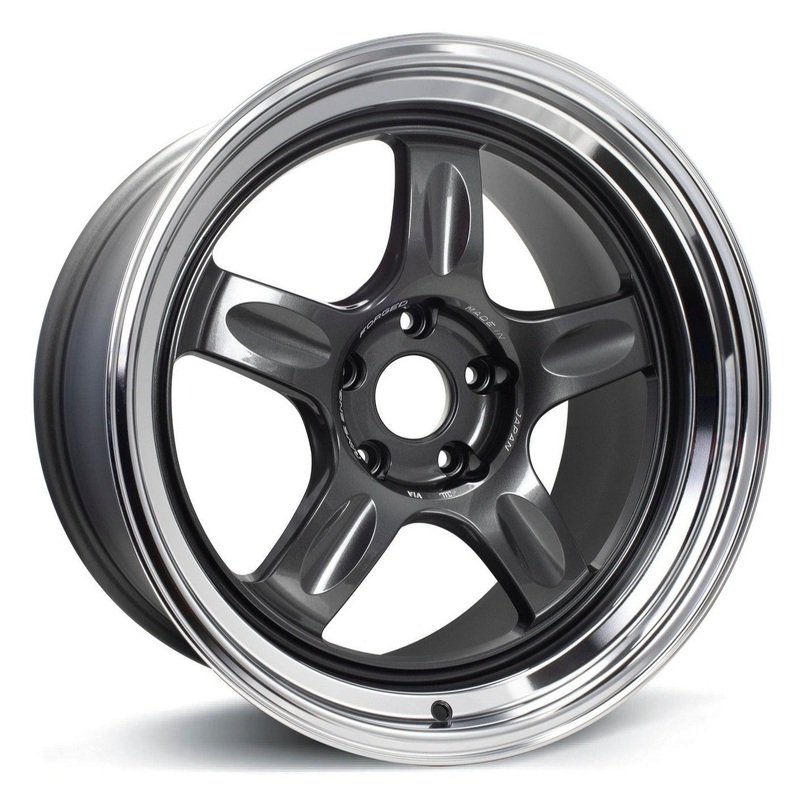 Volk Racing 21C – 18×10.5 +15 5×114.3 – Gunmetal / Rim DC *Set of 4*