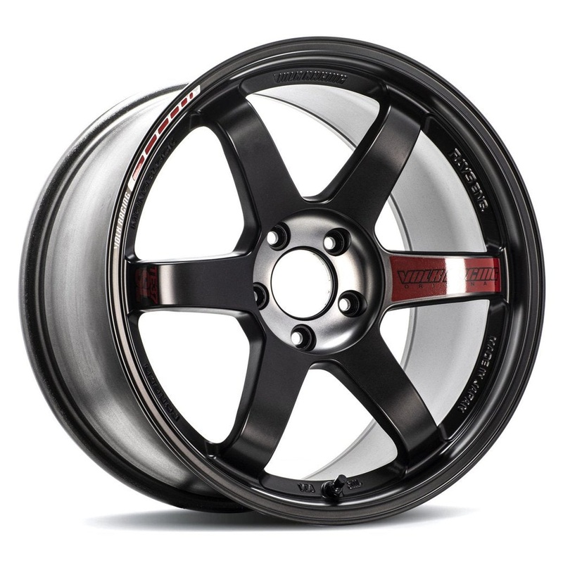 Volk Racing TE37SL Black Edition III – 19×9.5 +23 / 19×10.5 +34 / 5×112 – Pressed Black/REDOT *Set of 4*