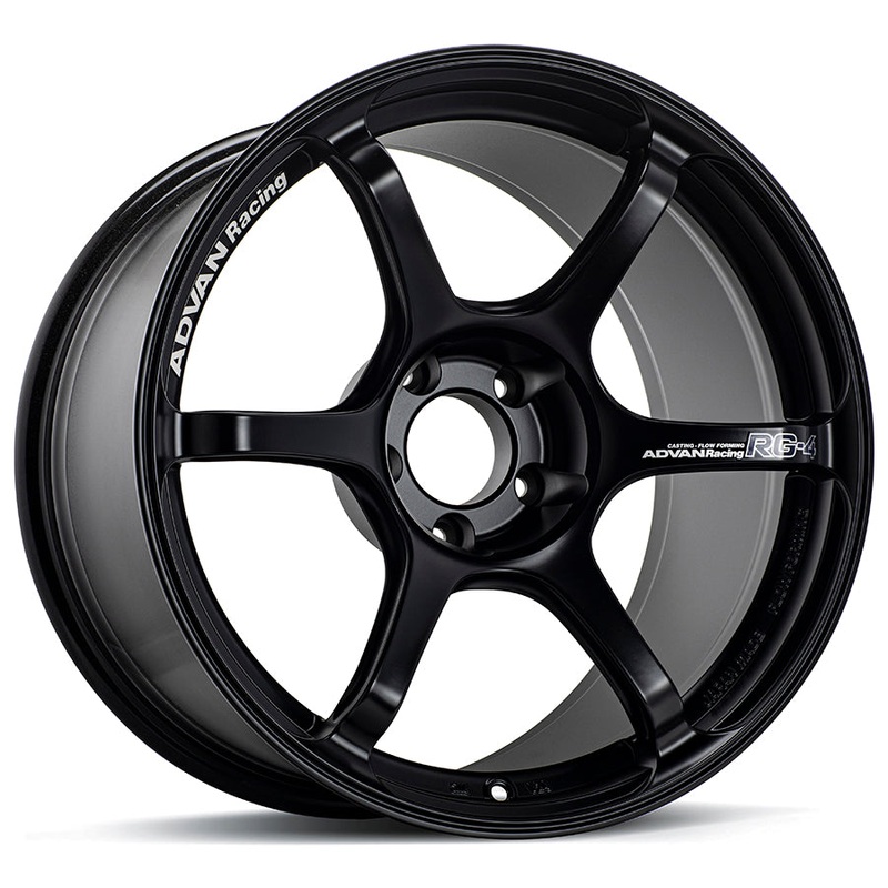 Advan RG-4 – 18×9.5 / +38 / 5×114.3 – Semigloss Black *Set of 4*