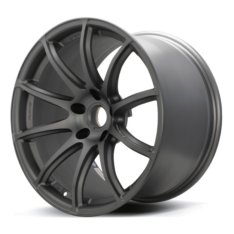 Gram Lights 57Transcend – 17×9.5 / +40 / 5×114.3 – Matte Graphite (Aggressive S2000 Fitment) *Set of 4*