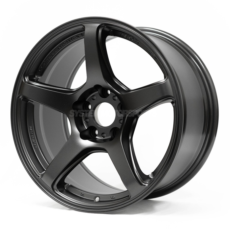 Work Emotion T5R – 17×9 / +22 / 5×114.3 – Matte Graphite *Set of 4*