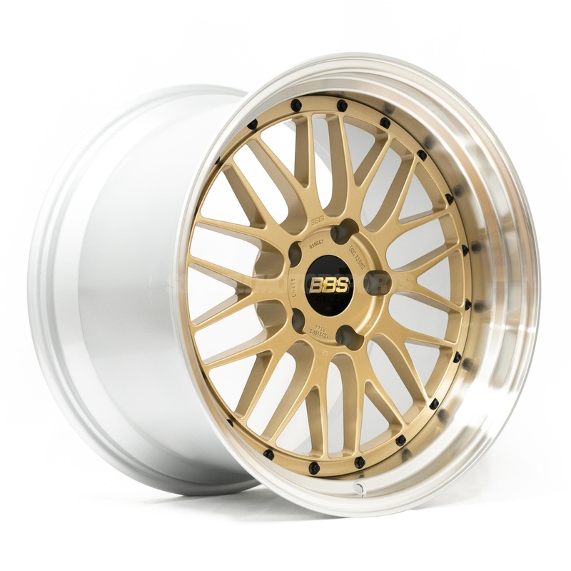 BBS LM – 19×8 +45 5×114.3, Gold w/ Diamond Cut Rim (LM235GPK)