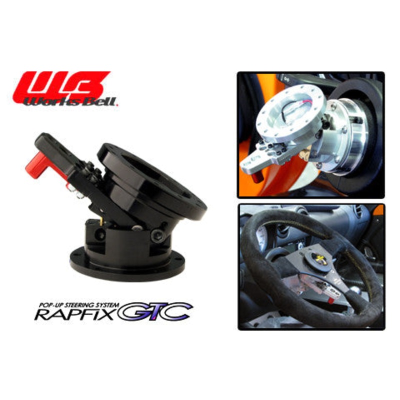 Works Bell Rapfix GTC Pop-up (Tilt up) Steering System – Black