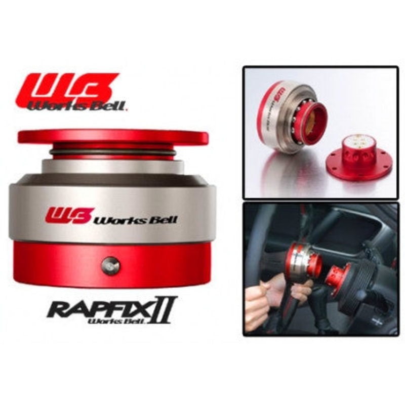 Works Bell Rapfix Steering Wheel Quick Release – Red