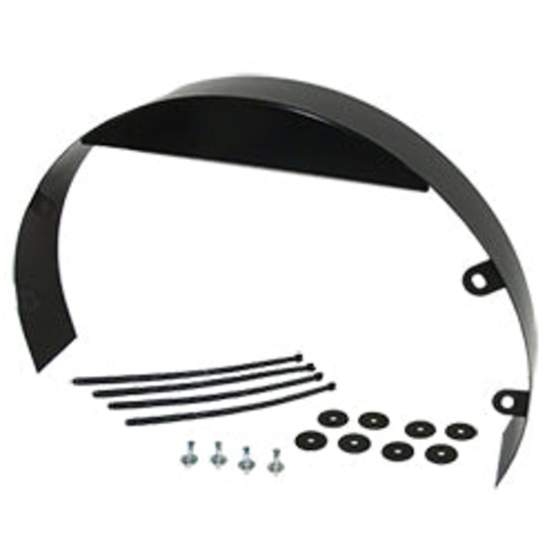 Radiator Fan Shroud, Black 5″ wide