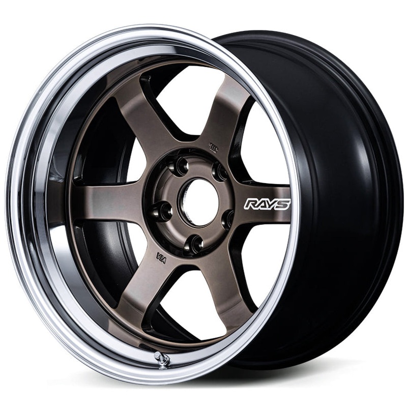 Volk Racing TE37V Spec-SR – 17×9 / +36 / 5×100 – Shining Bronze Metal / Rim FDMC *Set of 4*
