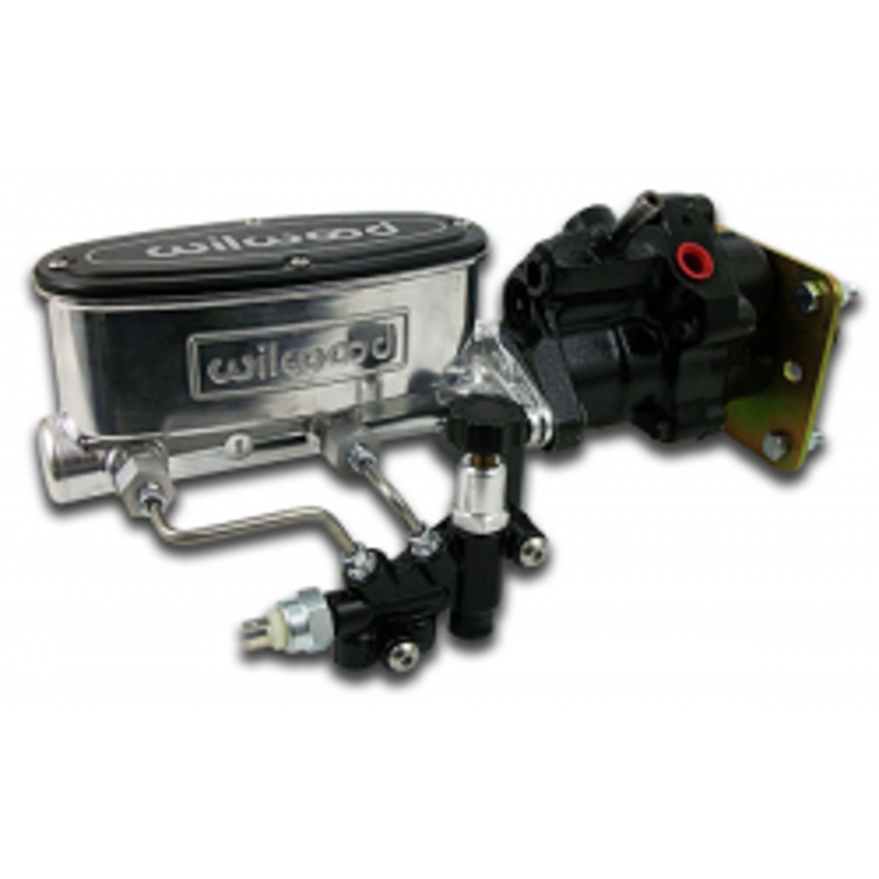 1955-57 Chevy Belair Hydropower Power Brake Booster, Bright Wilwood Master Cylinder
