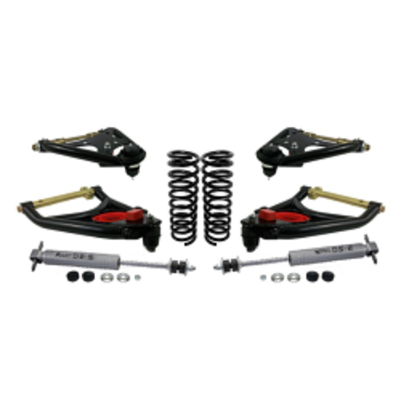1958-64 Chevy Impala Tubular Control Arm Suspension Kit, Economy Stage 3 1.5″ Drop Big Block