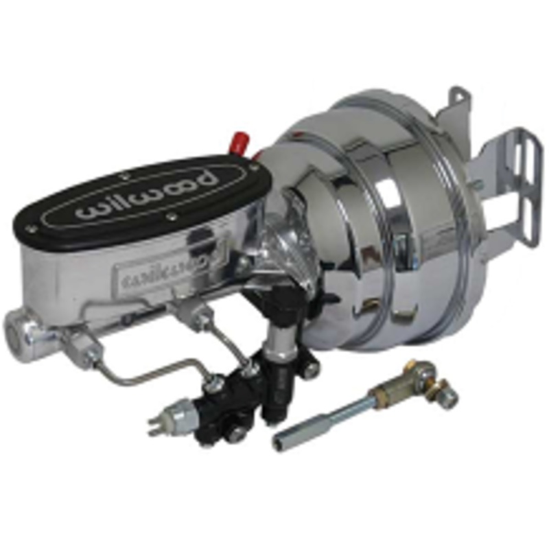 1964-72 Chevy Chevelle Chrome Power Brake Booster with Wilwood Master Cylinder